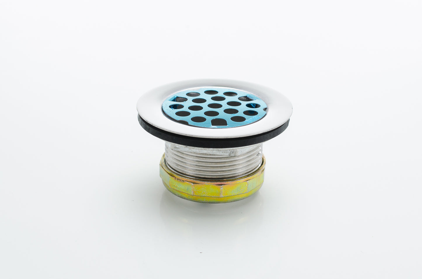 Pasco 1371. For 2� - 2-/12� Outlet. CP Brass Body, rubber plug. Complete with washers & nuts.