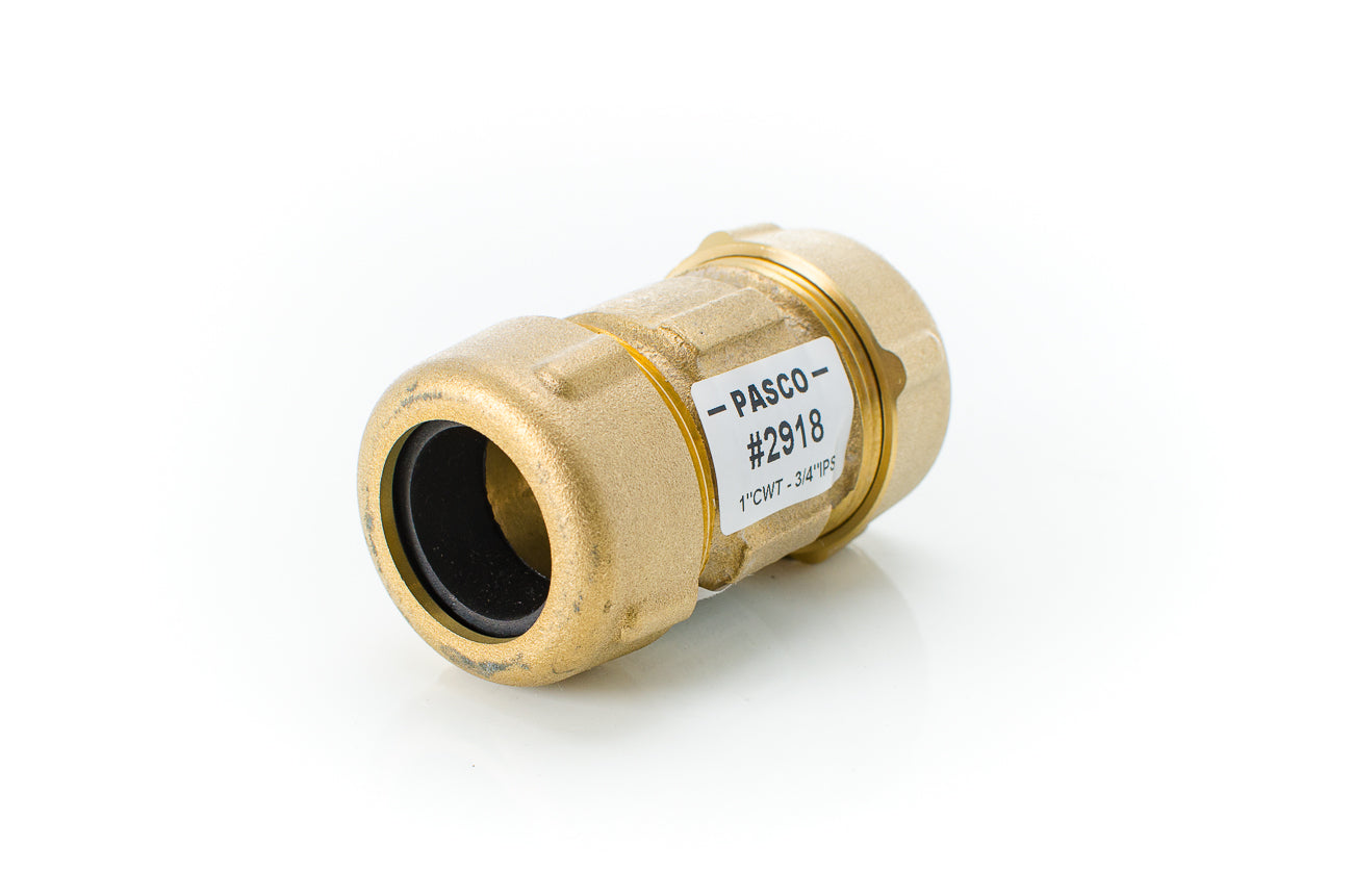 Fisher 2918 1 cwt--3/4ips br comp cplg