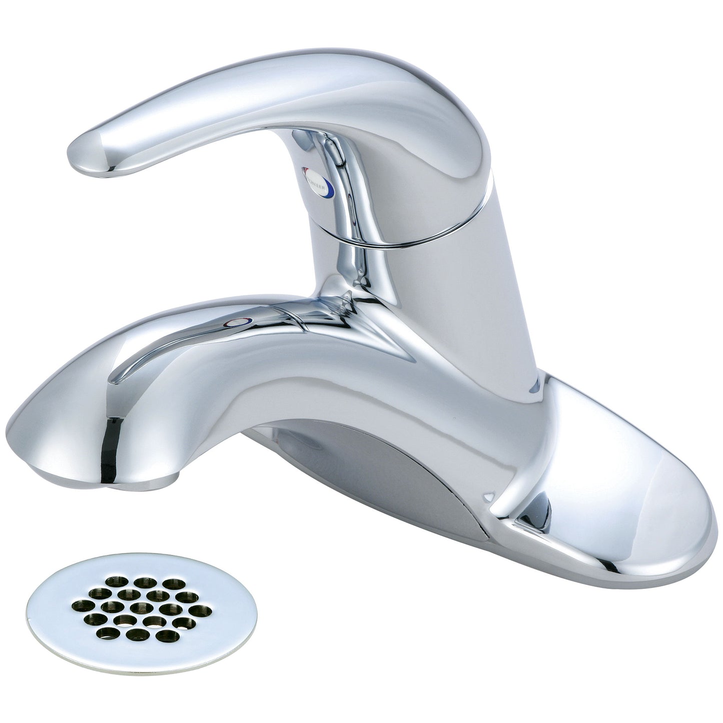 Pioneer 3Lg161G Lav-Legacy 4" Single Lvr Hdl W/Brass Grid Drain-Cp