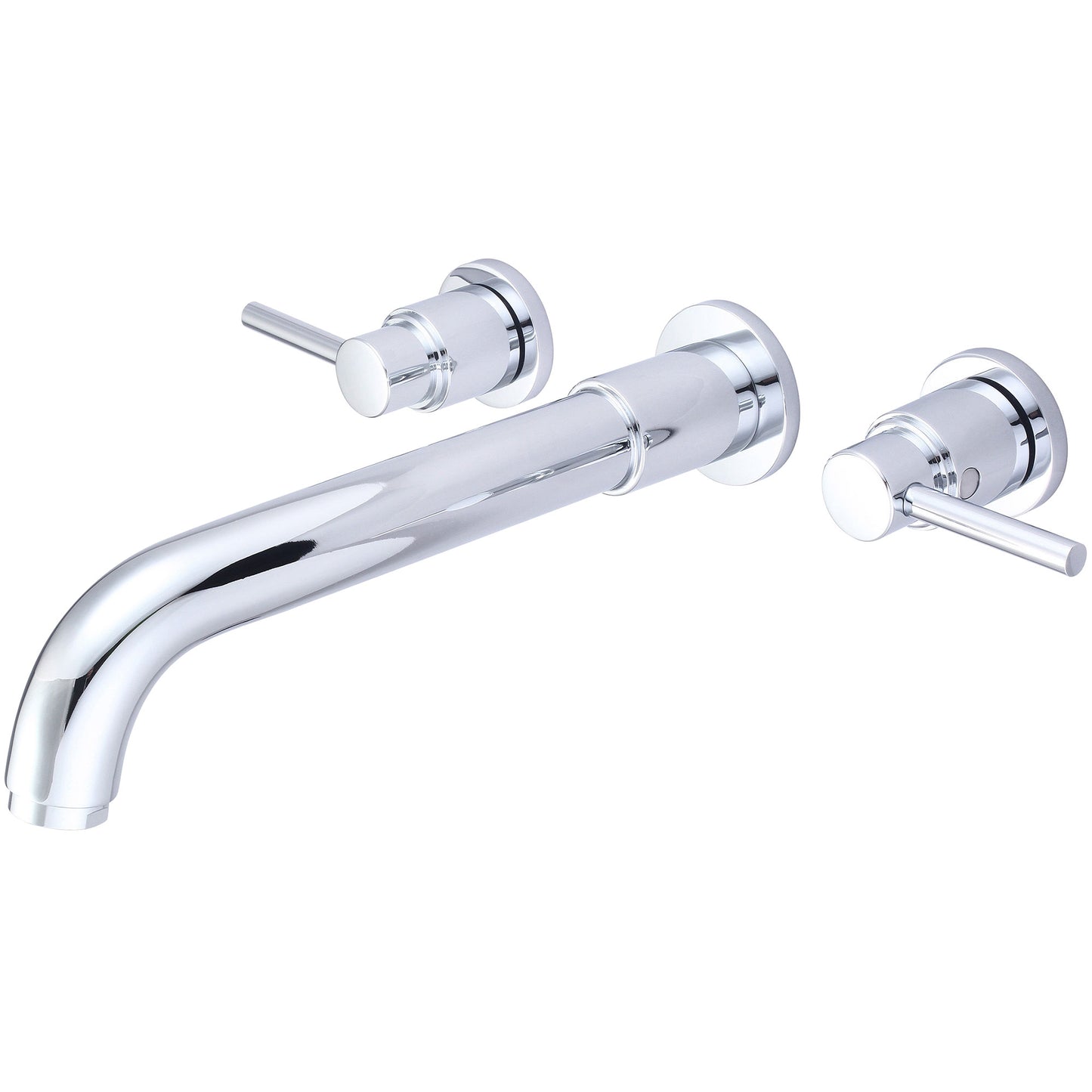 Pioneer 4Mt600 Roman Tub Set-Motegi 8" Wallmount Two Lvr Hdls Bent Nose Spt-Cp