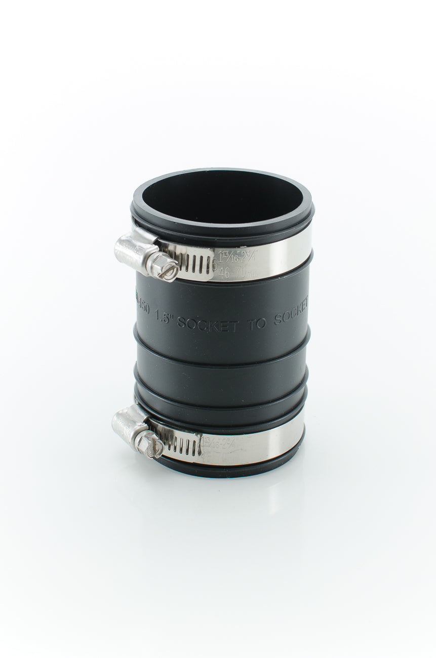 Pasco 60150 1-1/2"PL SOCKET to PL SOCKET FLEX-CPLG