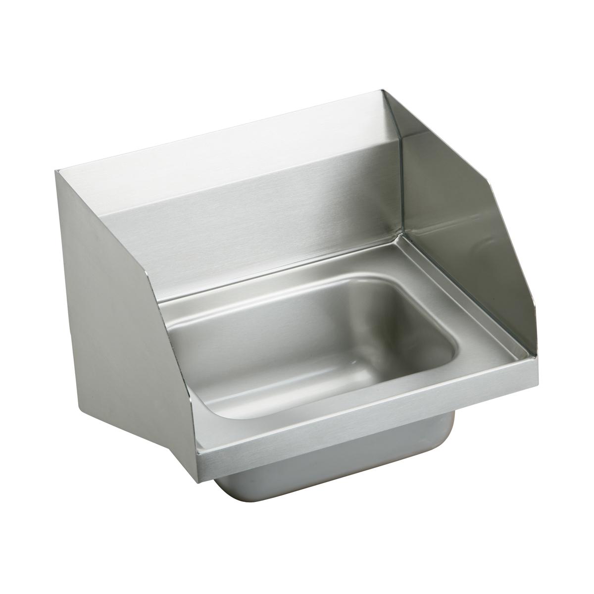 Just Manufacturing A544912-2E-24-J Stainless Steel 16-3/4" x 15-1/2" x 13" Single Bowl Wall Hung 24-Hole Hand Wash Sink