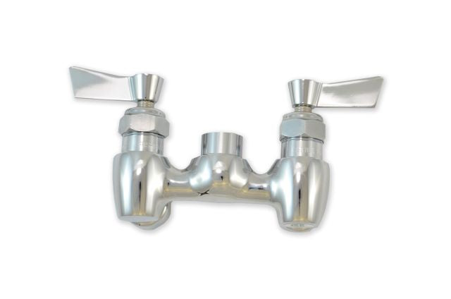 Fisher 2900-3312 4" Backsplash Control Valve, Lever Handles, Rigid Outlet, Check Stems