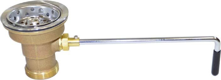 Fisher 28983 DrainKing Locking Basket Strainer Chrome Plated