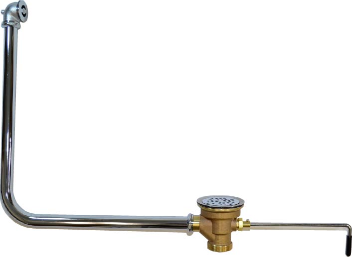 Fisher 22306 DrainKing Flat Strainer Brass Overflow 19" X 21"