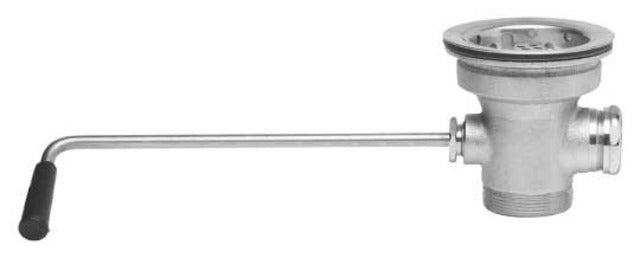 Fisher 24864 Twist Waste 1 1/2 Basket Strainer Chrome Plated Overflow