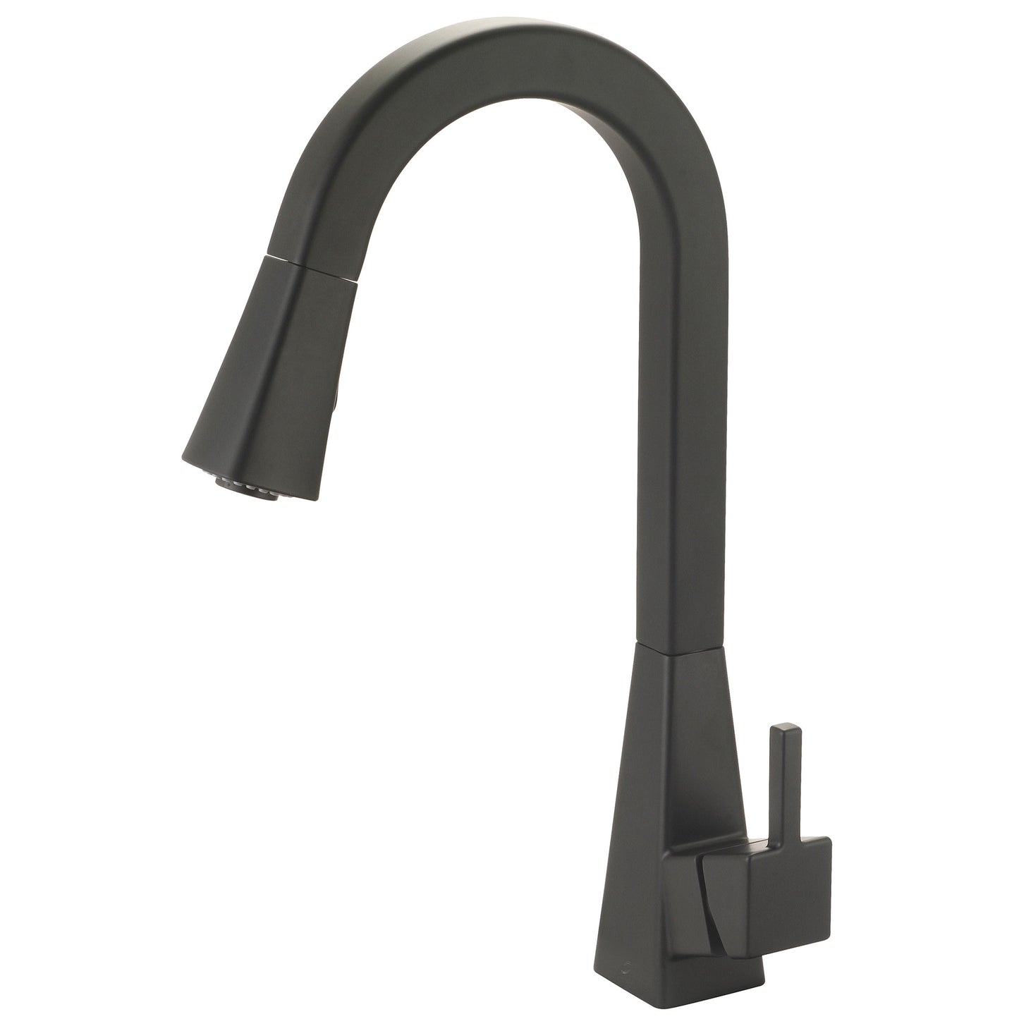 Olympia K-5060-MB KITCHEN-1 OR 3 HOLE SINGLE LVR HDL GOOSENECK SPT W/PULL-DOWN SPRAY HEAD 3/8" FLEX-MB