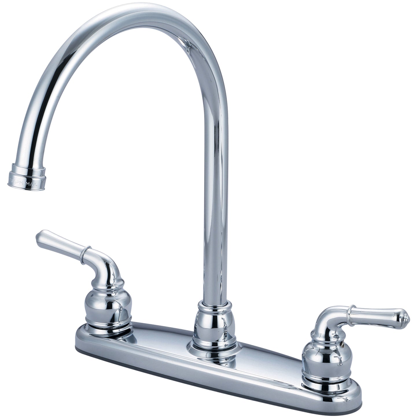 Olympia K-5340 KITCHEN-8" TWO LVR HDL GOOSENECK SPT-CP