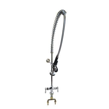 CHG KC50-1000-AF4 Encore 8" OC Deck Mount Commercial Duty Pre-rinse Assembly with 12" Add-on Faucet and Wall Bracket