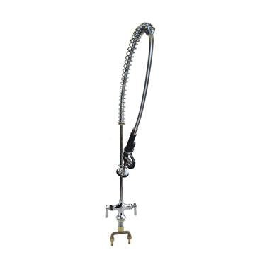 CHG KC50-10-0959 Encore Commercial Duty 44" Stainless Steel Pre-rinse Hose with Grip and Bent Head Spray Aasembly