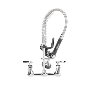 CHG KL53-MINI-AF2 Encore 8" OC Brass Chrome Plated Mini Pre-rinse Assembly with 8" Add-on Faucet