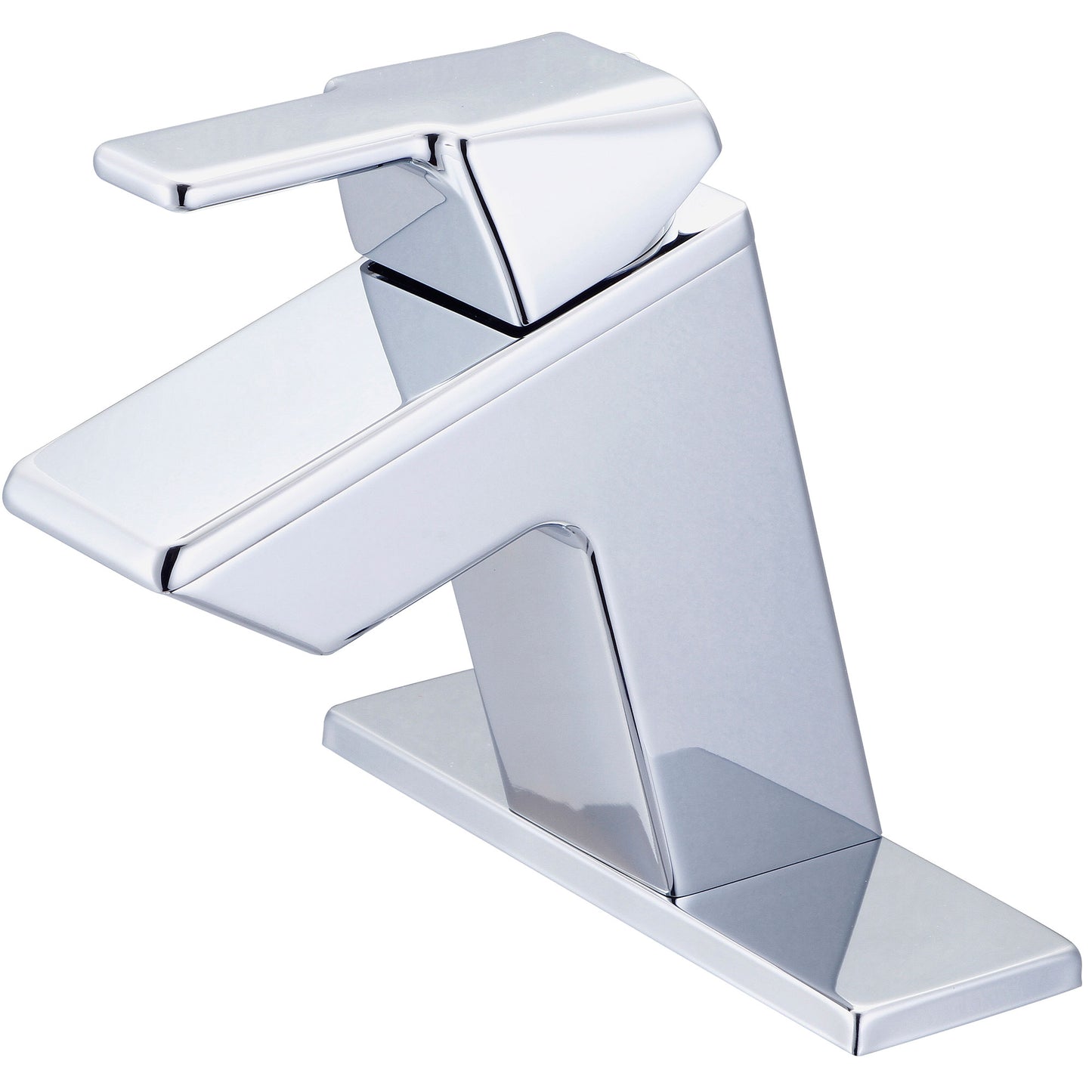 Olympia L-6011-WD LAV-1 OR 3 HOLE SINGLE LVR HDL LESS POP-UP HOLE DECK PLATE 3/8" FLEX-CP