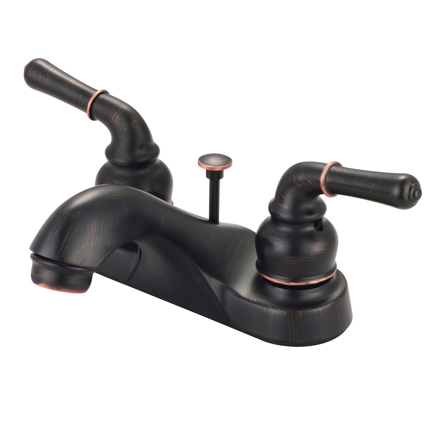 Olympia L-7242-MZ LAV-4" TWO LVR HDL W/BRASS POP-UP DRAIN-MZ