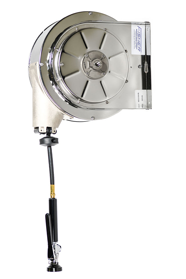 Fisher 75221 Stainless Steel Reel Rinse Covered Wall Mount 30 Hose