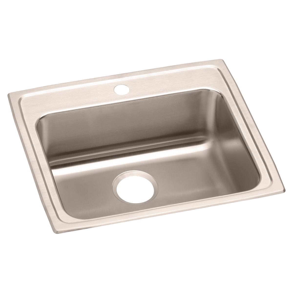 Just Manufacturing SLADA1921A551-J Stainless Steel 22" x 19-1/2" x 5-1/2" 1-Hole Single Bowl Drop-in ADA Sink