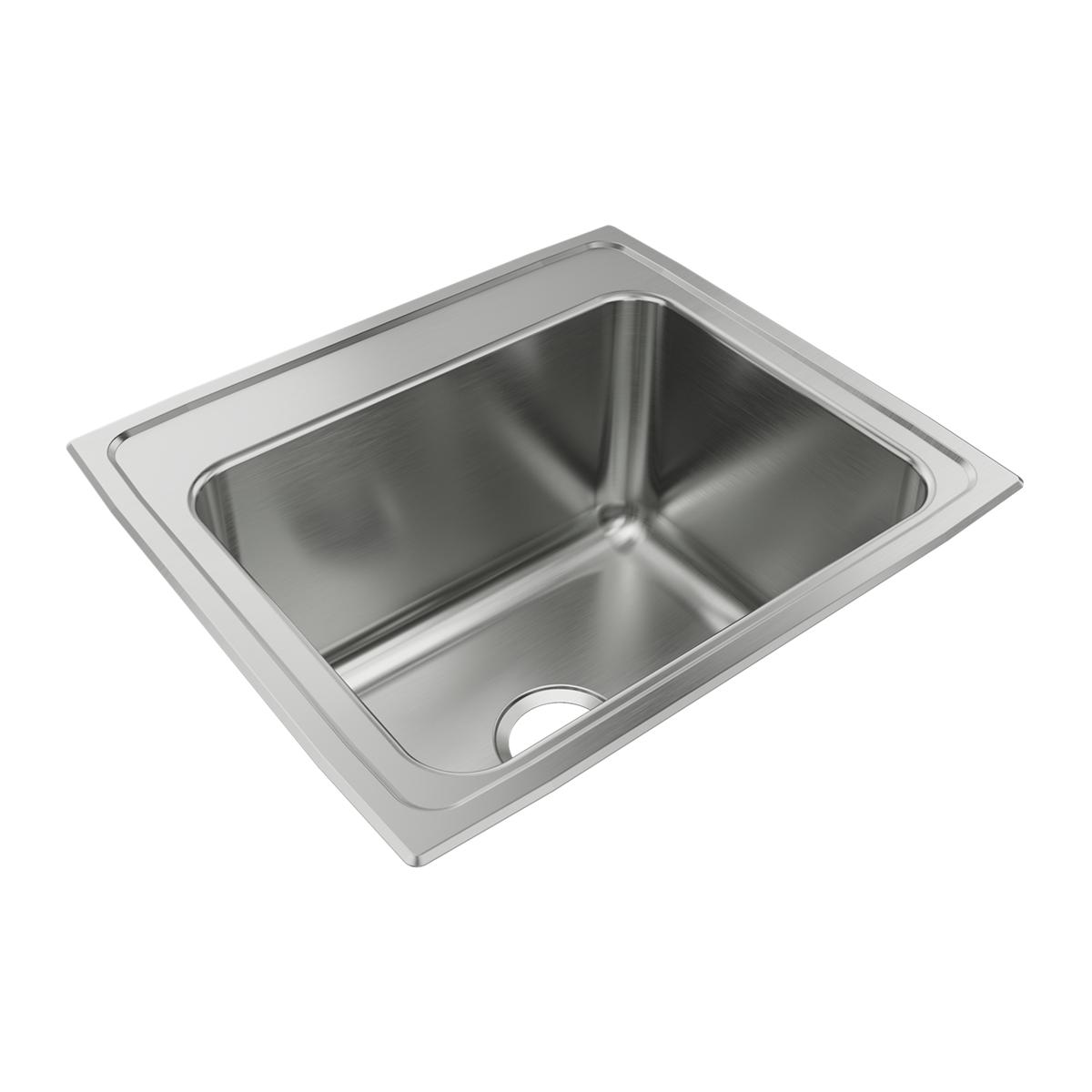 Just Manufacturing SLXD1921A1-J Stainless Steel 22" x 19-1/2" x 11-5/8 1-Hole Single Bowl Drop-in Sink