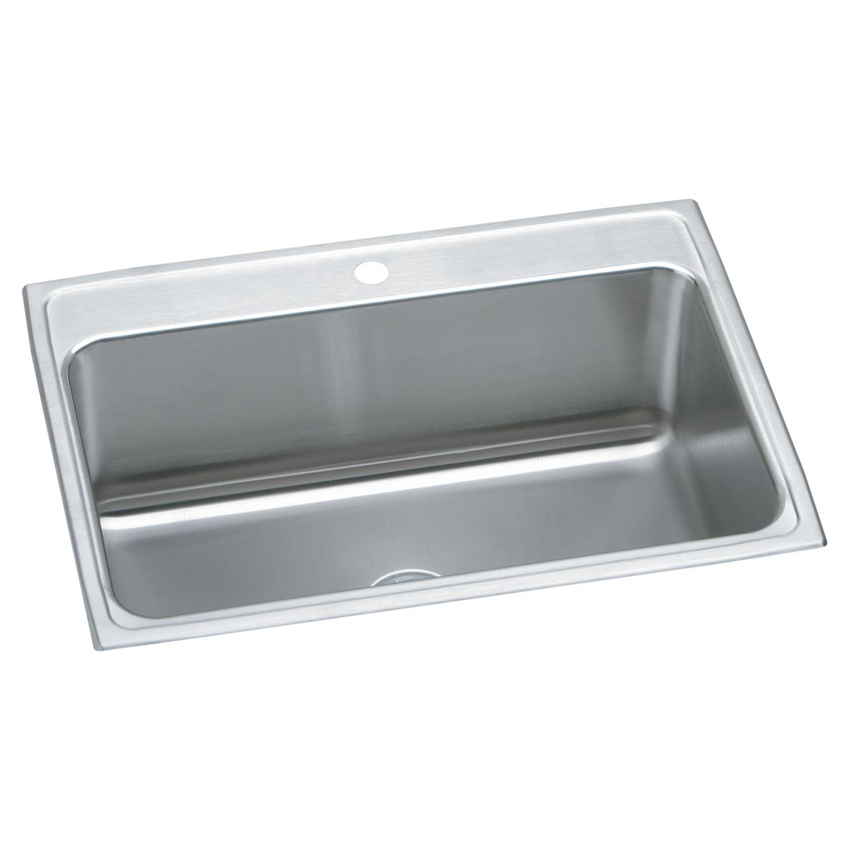 Just Manufacturing SLXD2231A1-J Stainless Steel 31" x 22" x 11-5/8" 1-Hole Single Bowl Drop-in Sink