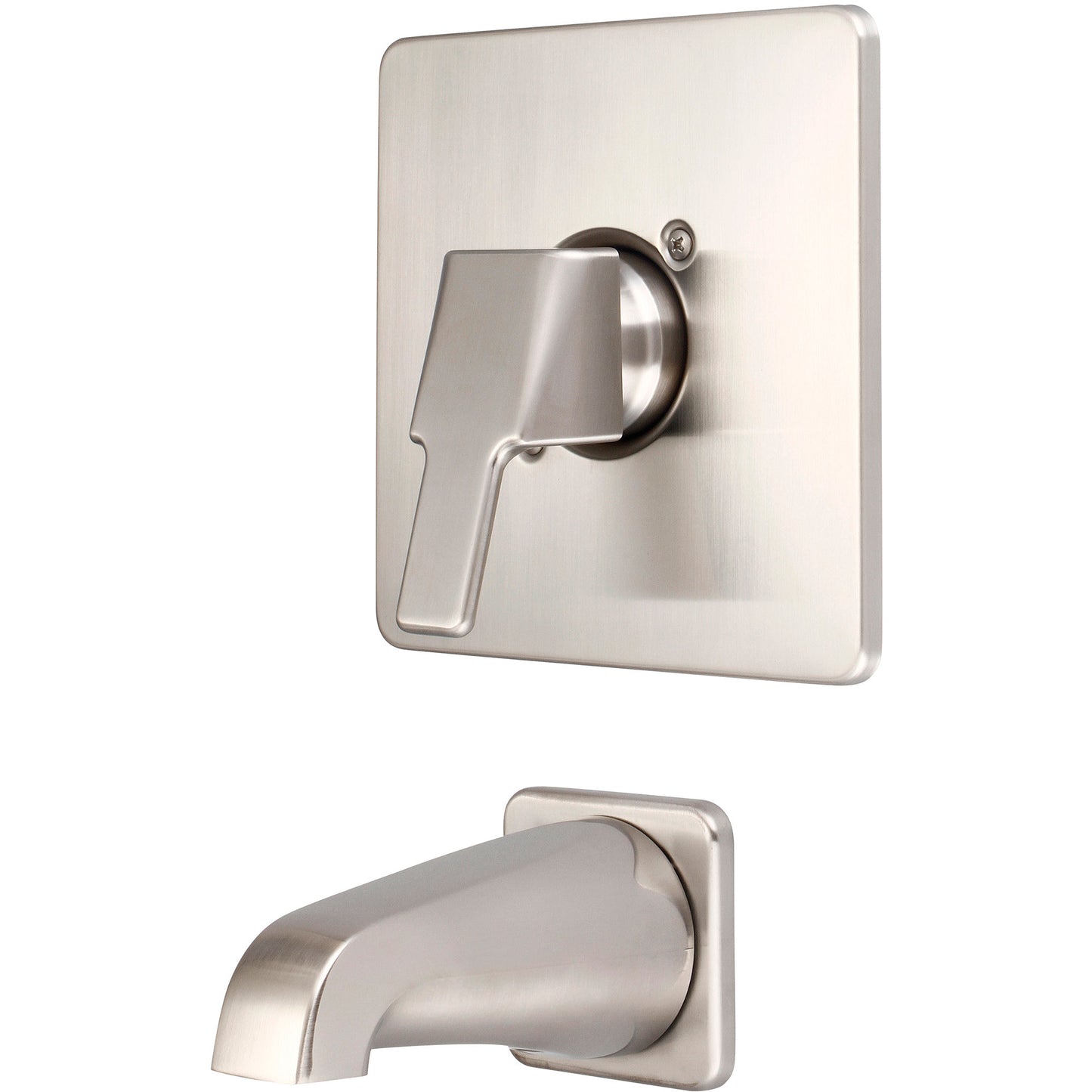 Olympia T-2391-BN TUB TRIM SET-LVR HDL COMBO TUB SPT W/ESCUTCHEON-PVD BN