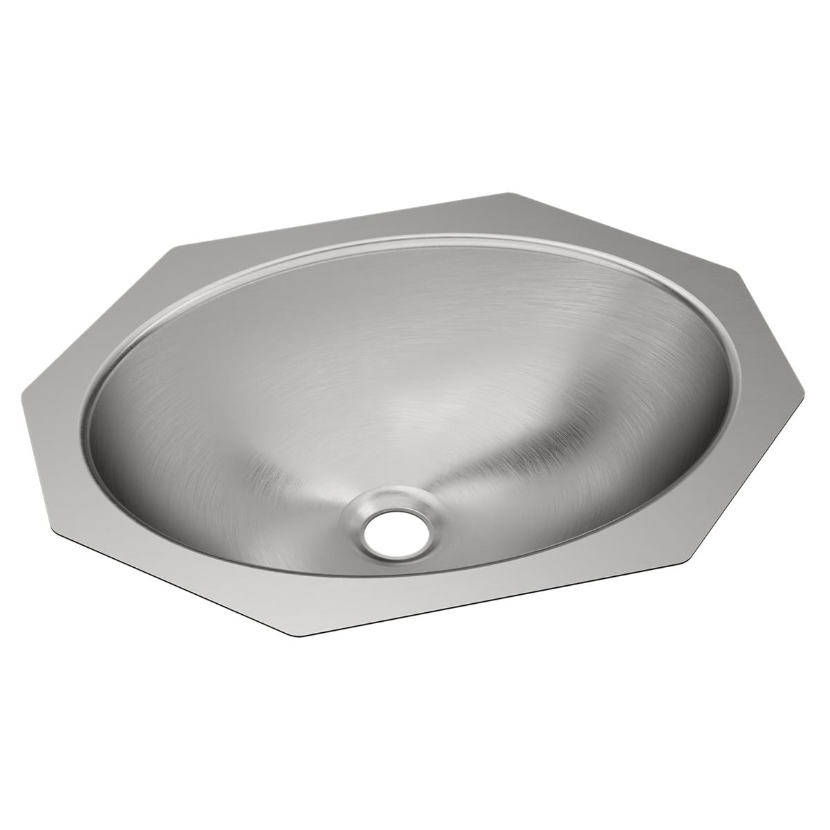 Just Manufacturing UOR1619-J Stainless Steel 18" x 14" x 6" Single Bowl Undermount Lavatory Sink