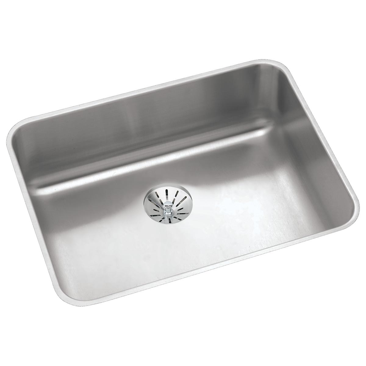 Just Manufacturing USNADA1824A45-J SS 23-1/2" x 18-1/4" x 4-3/8" Single Bowl Undermount ADA Sink w/Integra Drain