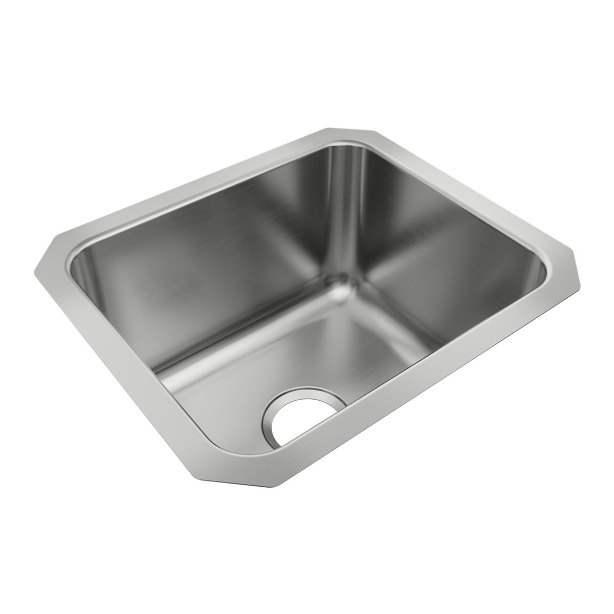Just Manufacturing USX1618A-J Stainless Steel 18-1/2" x 16" x 10-1/2" Single Bowl Undermount ADA Sink