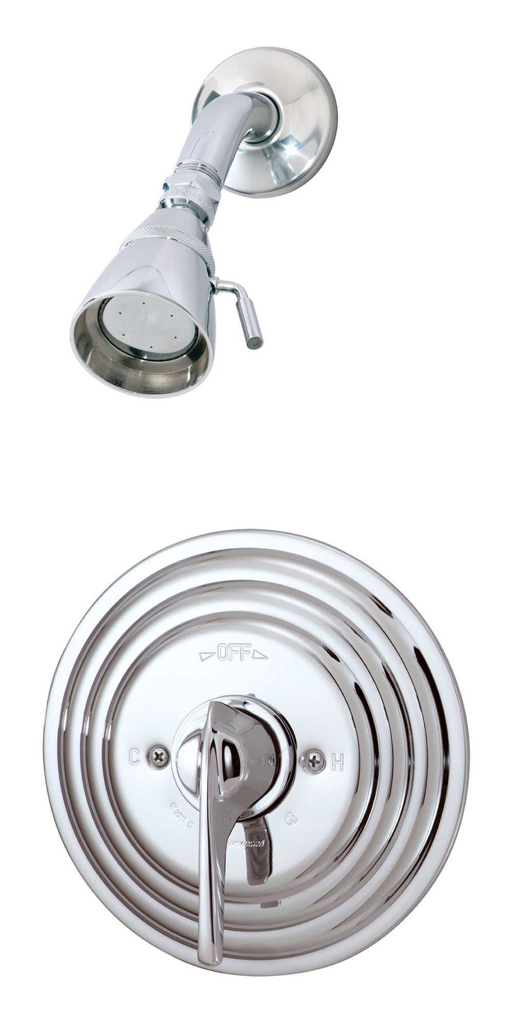 Symmons C-96-1-X-CHKS Temptrol Shower system with Lever Handle and integral service stops