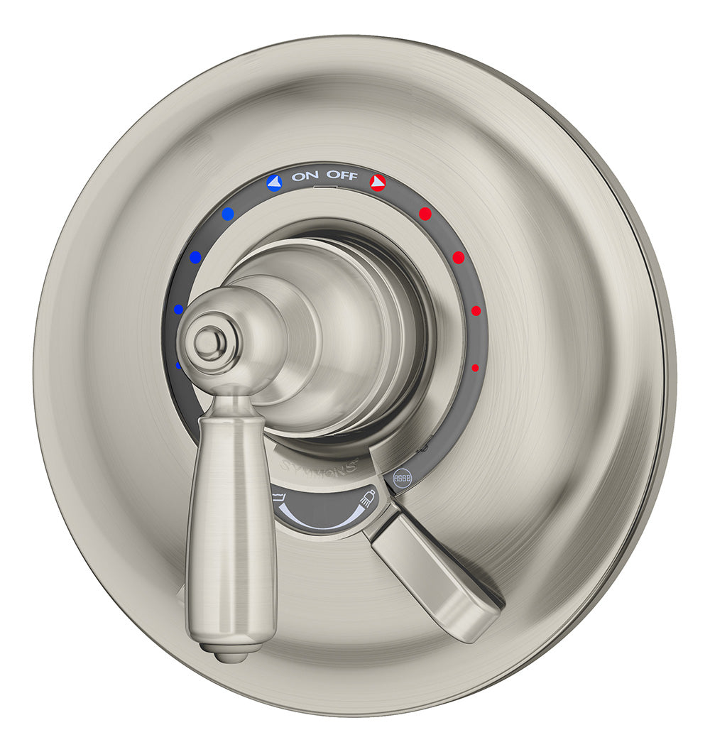 Symmons S-4700-STN-TRM Allura Shower trim with Lever Handle and secondary integral volume control Handle