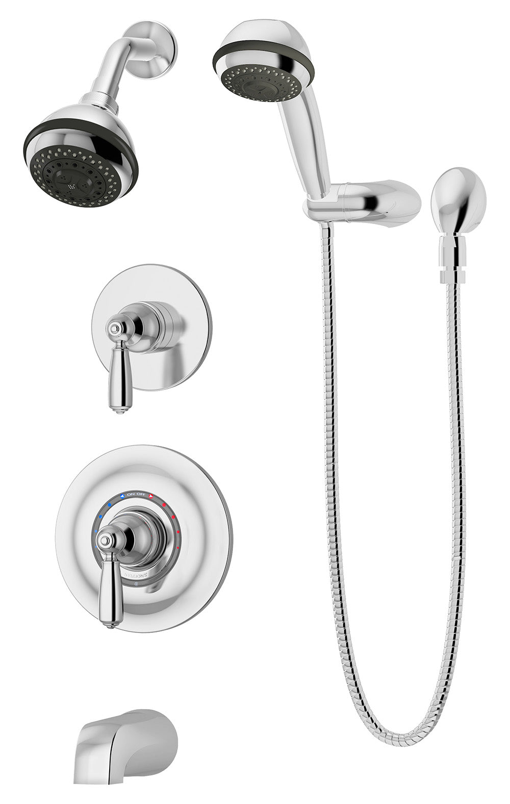 Symmons 4706TRMTC Allura tub/Shower trim with Hand Shower & Lever Handle