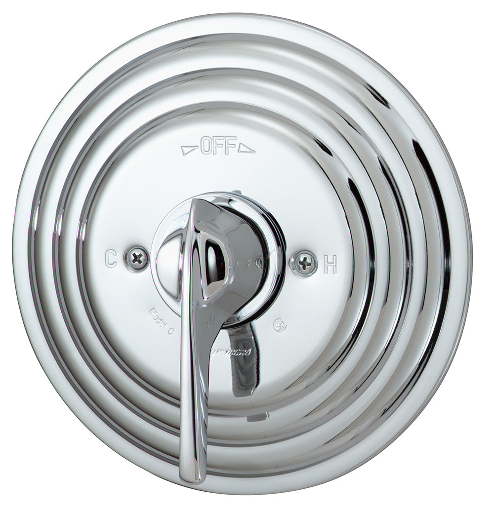 Symmons C-86-2-X-CHKS Temptrol tub/Shower system with Lever Handle & integral service stops