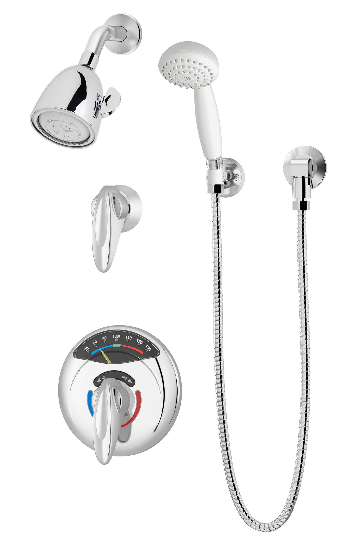 Symmons 1-117VT-FS-X-1.5 Safetymix Visu-Temp Shower