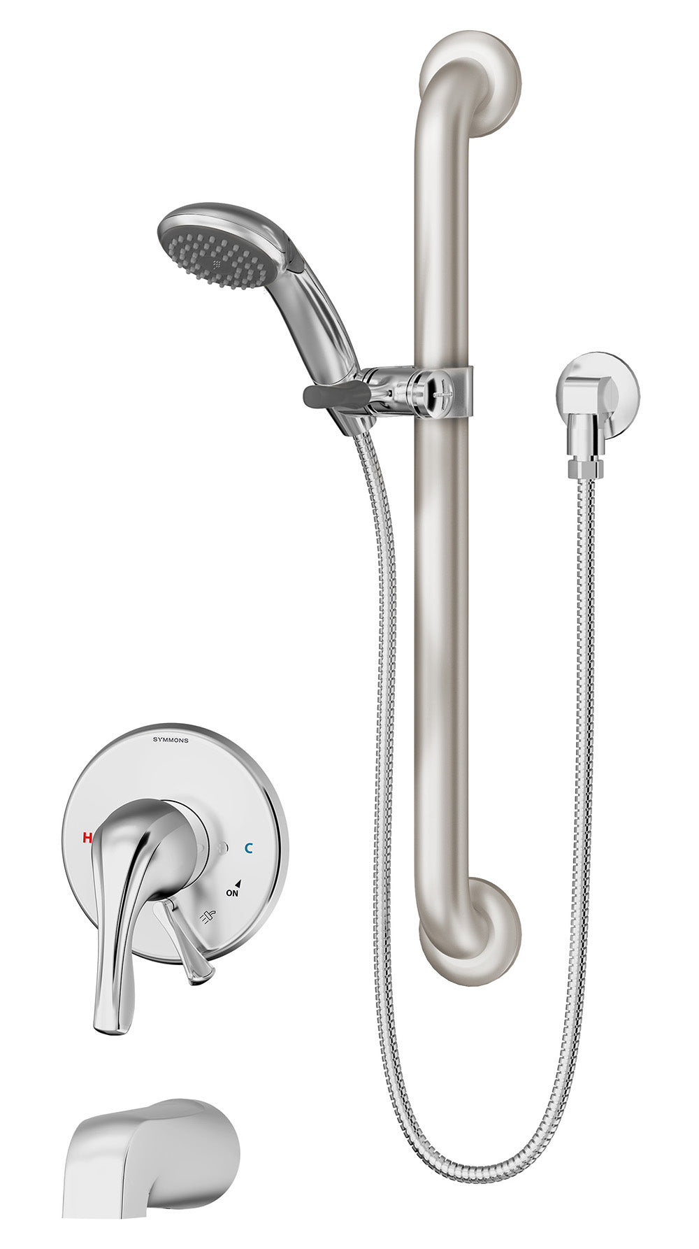 Symmons S-9604-X-PLR-1.5 Origins tub/Shower system with secondary integral diverter