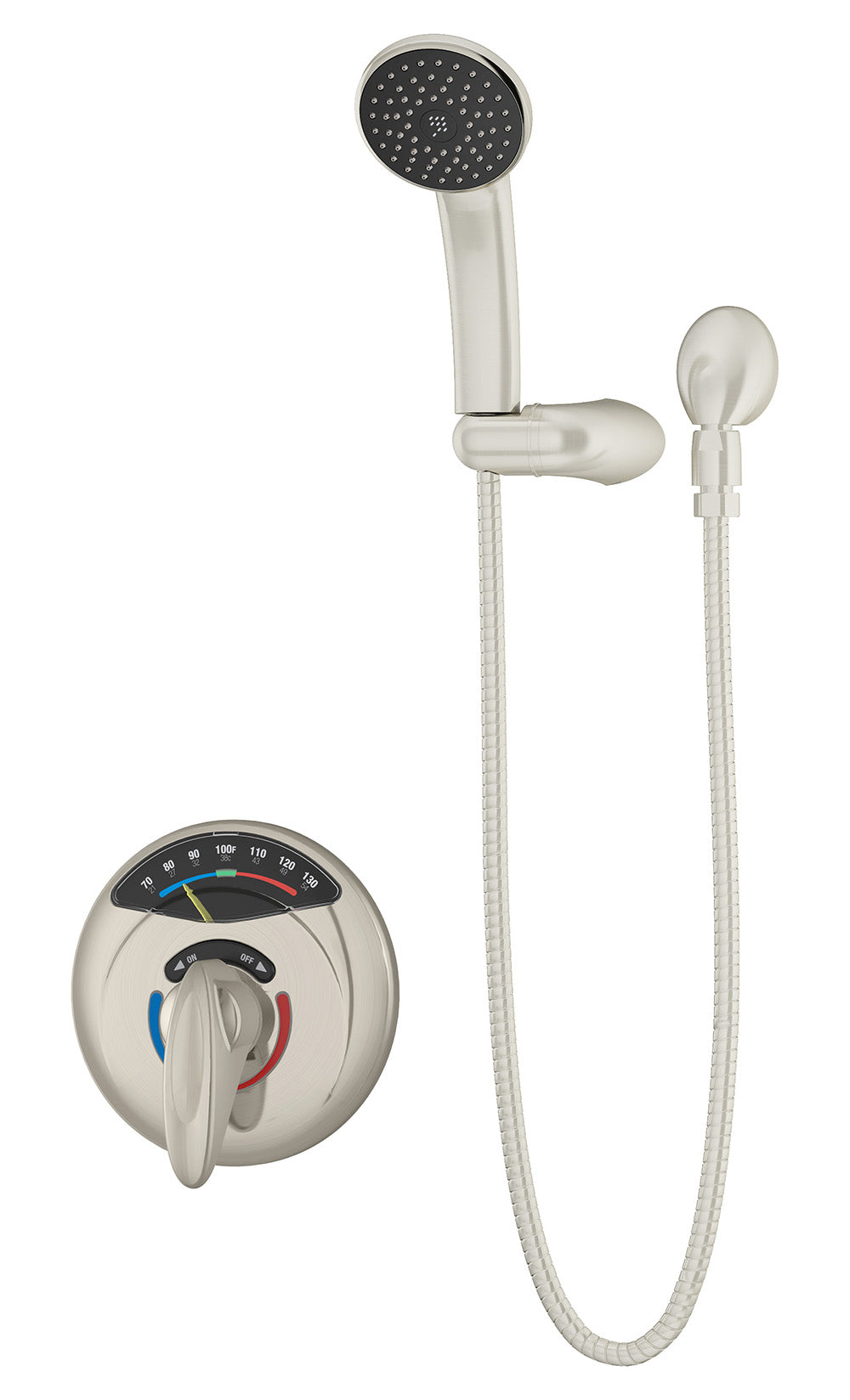 Symmons 1-250VT-H401-V-STN-TRM Visu-Temp With Clear-Vue Trim