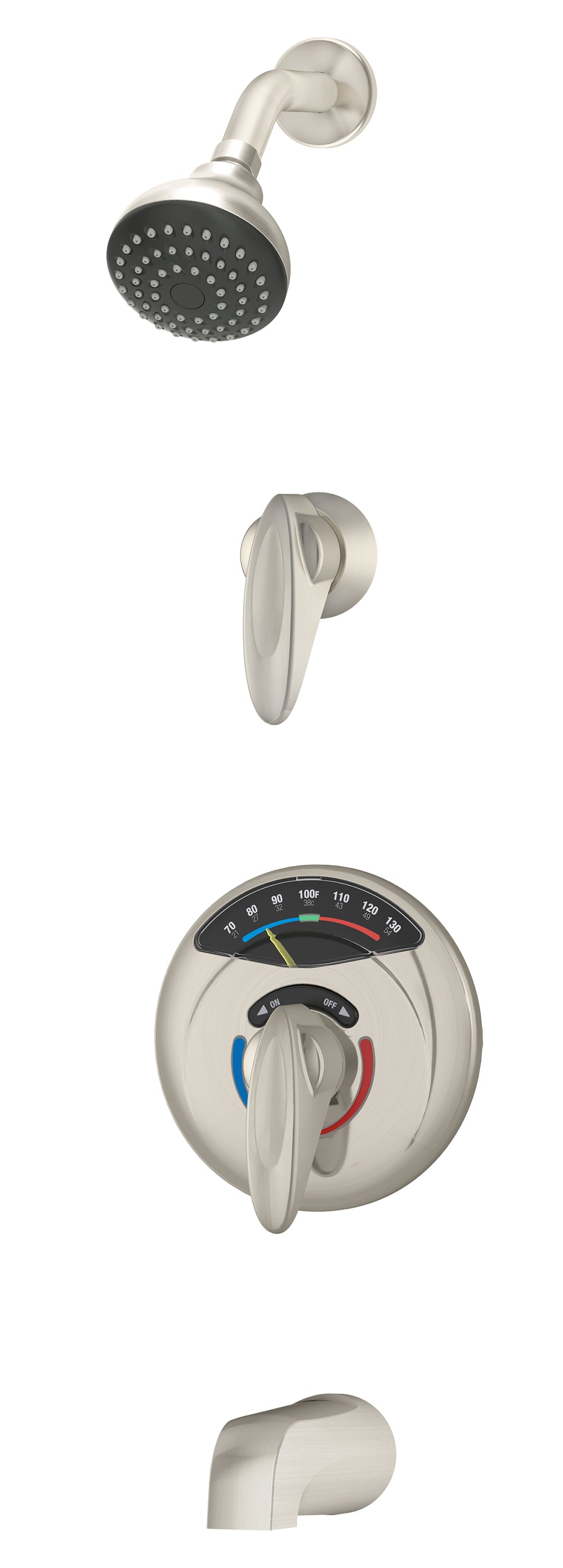 Symmons 1-2100VT-STN-1.5 Visu-Temp With Clear-Vue