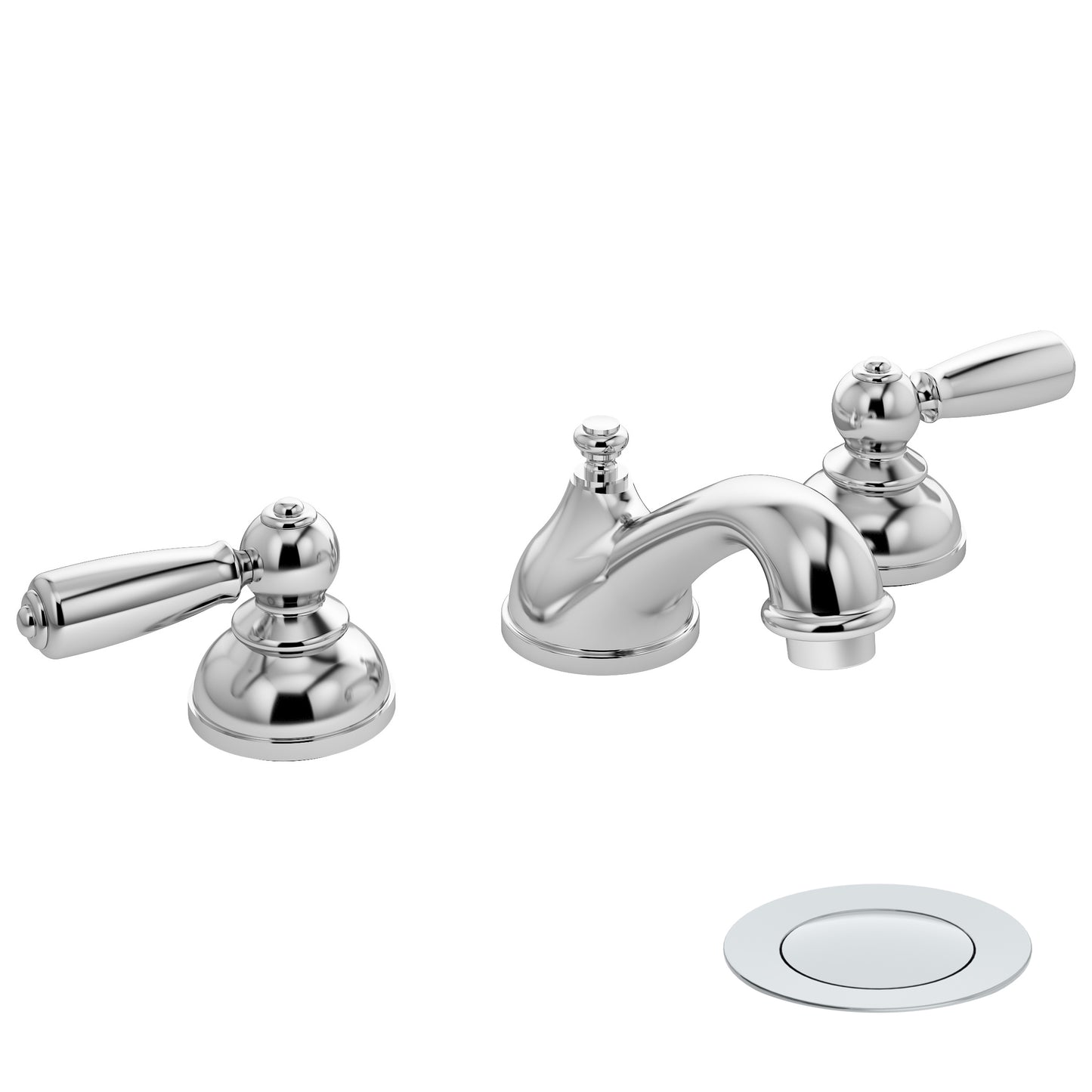 Symmons SLW4712PP Allura two Handle Widespread lavatory Faucet