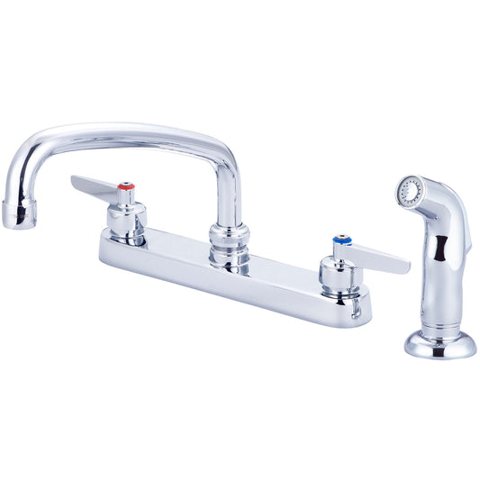 Central Brass 0123-LE1 Two Handle Cast Brass Kitchen Faucet