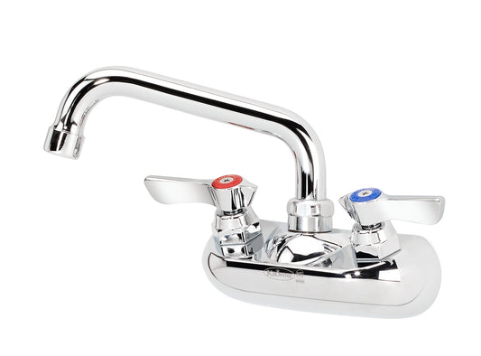 Krowne 10-406L SILVER SERIES 4" CENTER Wall Faucet, 1/4 TURN Ceramic ValveS, WITH 6" SPOUT  