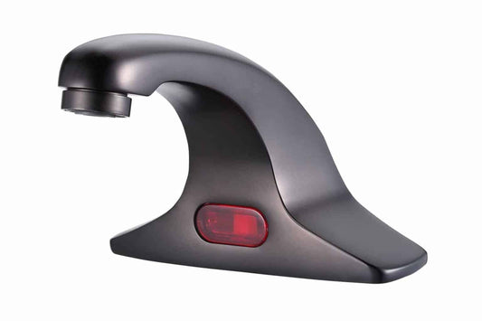 Hydrotek H-1000CMB-LRDC Hardwired Matte Black Finish, 4"Center-Set,Non-Mixing, W/DC Backup