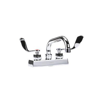 CHG KL41-4006-SE4 Encore 4" OC Deck Mount Faucet with 6" Swivel Spout and 4" Wrist Blade Handles