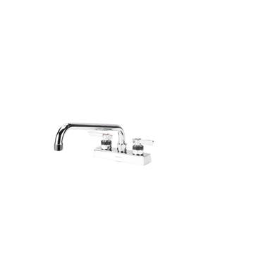 CHG KL41-4012 Encore 4" OC Brass Chrome Plated Deck Mount Faucet with 12" Swivel Spout