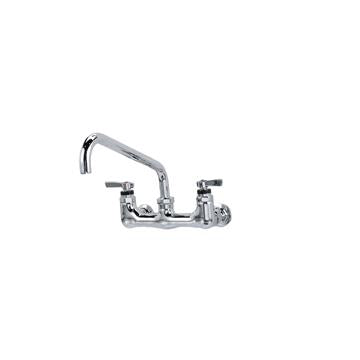 CHG KL34-8012-SE1 Encore Quik-fil 8" OC Wall Mount 3/4" High Volume Faucet Lever Handles with 12" Spout