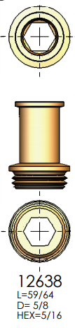 Union Brass 12638 (2638) Seat - Replaces 12634