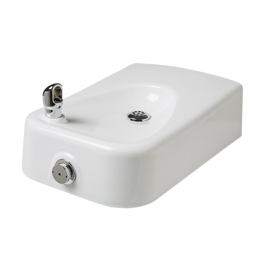 Haws 1311 Barrier-free white-enameled iron bowl 