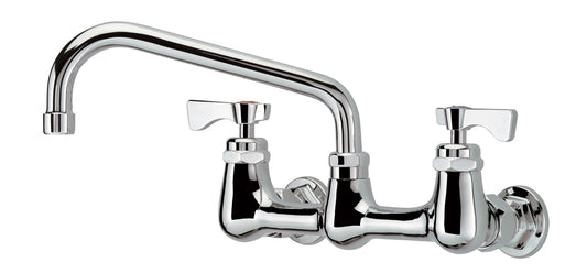 Krowne 14-808L ROYAL SERIES 8" CENTER Wall Faucet, 1/4 TURN Ceramic CARTRIDGE ValveS, WITH 8" SPOUT                 