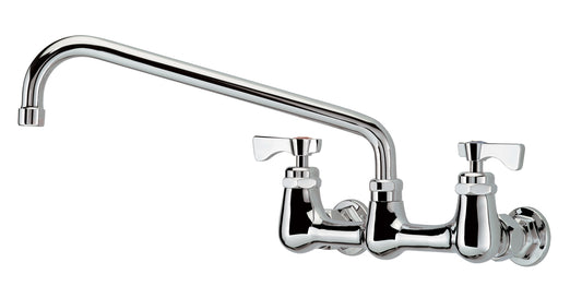 Krowne 14-812L ROYAL SERIES 8" CENTER Wall Faucet WITH 12" SPOUT    
