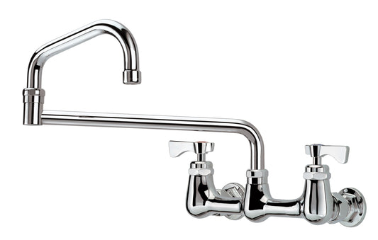 Krowne 14-818L ROYAL SERIES 8" CENTER Wall Faucet WITH 18" JOINTED SPOUT                    