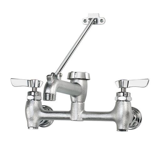 Krowne 16-281 Krowne 16-281. Silver Series Service Sink Faucet with 6-1/2" Vacuum Breaker Spout. Includes Wall bracket for spout support. 6-1/2" heavy cast spout with pail hook and hose thread.