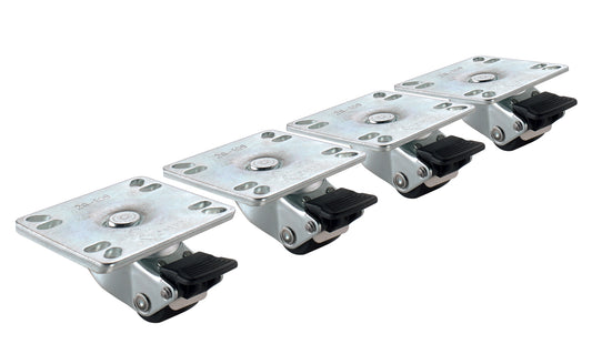 Krowne 28-109S ULTRA LOW PROFILE 1" PLATE CASTER WITH BRAKE         
