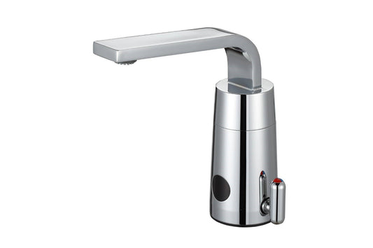 Hydrotek HE-2800EM-LR Battery Lavatory Faucet, ENDURATEK??, Above-Deck,mixing Manual on/off