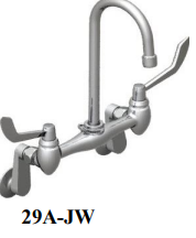Union Brass 29A-JW Wm Lge Gsnk Wrist Hdl Eccen Fl