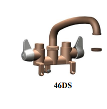 Union Brass 46-DS Laundry Faucet L/Hdwe Ds